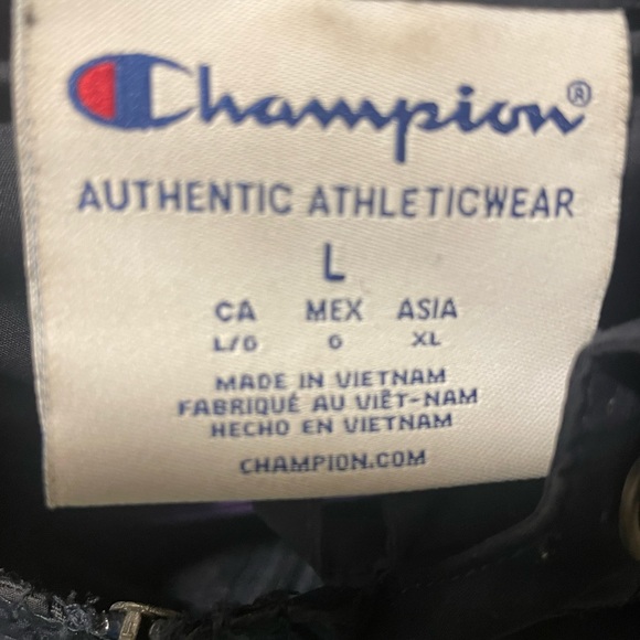 Brand: champion ~size large colour: Navy blue - Picture 2 of 2